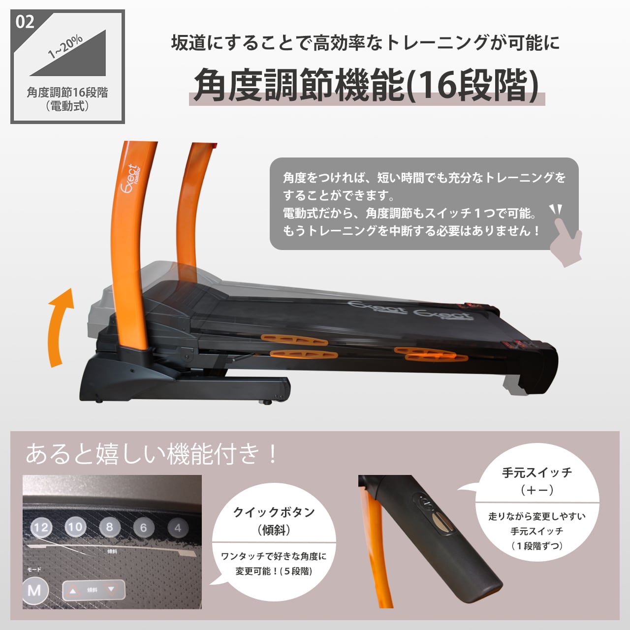 電動ルームランナー HTR18-001 家庭用 18km/h 本格派 ランニングマシン