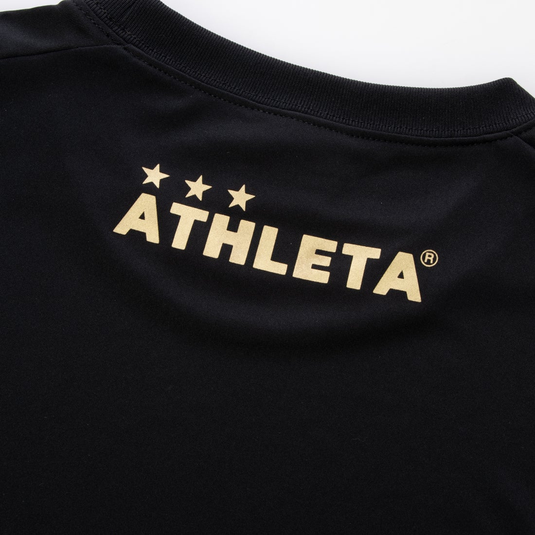 ATHLETA アスレタ 別注 プラTシャツ 半袖(ブラック×ゴールド) FP-426