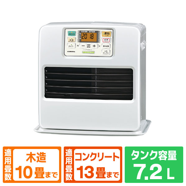 楽天市場】コロナ 石油ファンヒーター e angle select S32-E5タイプ (W